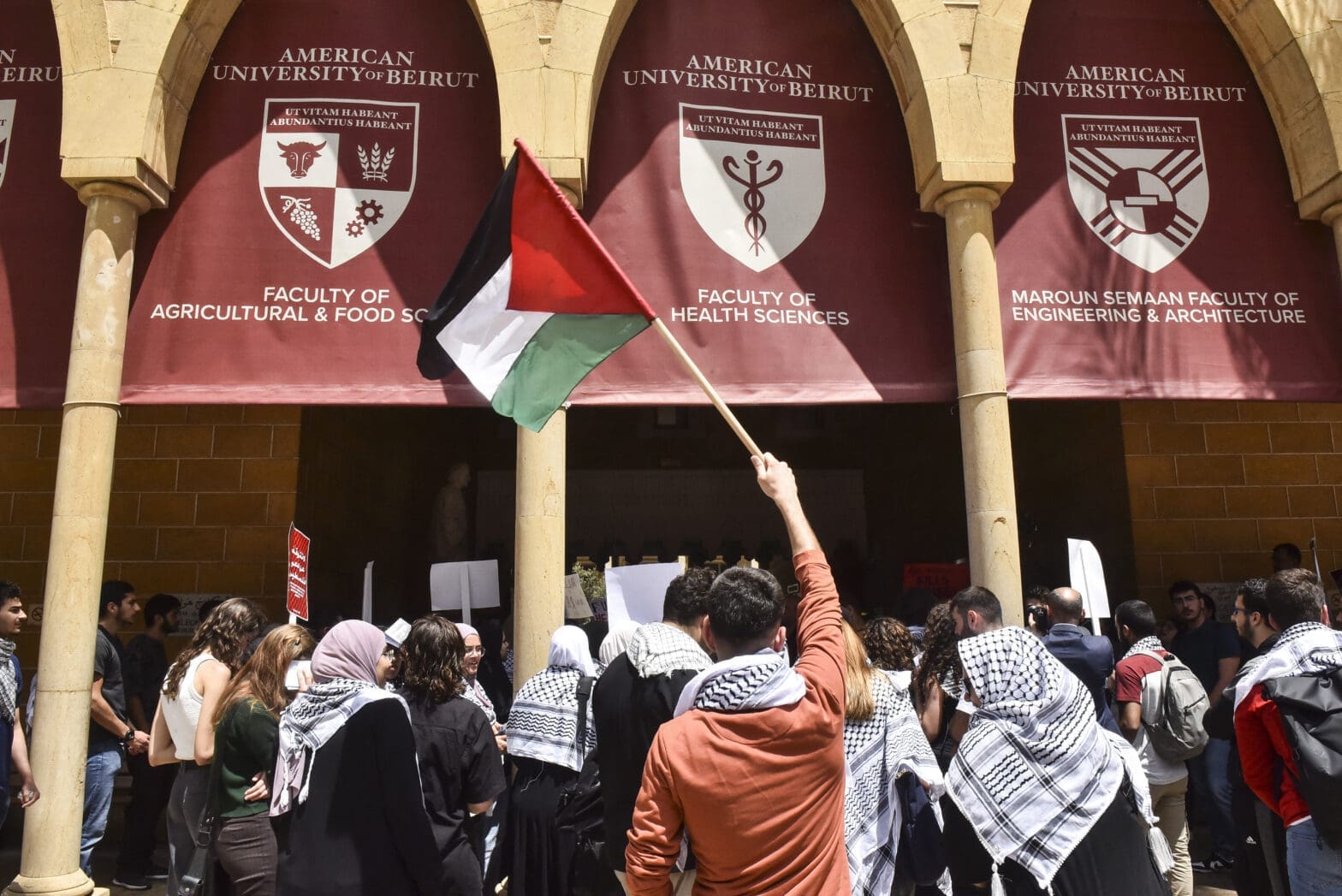 Demonstrations for Palestine Arab Universities